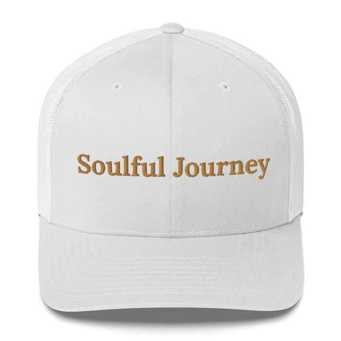 Triniskies Soulful Journey Embroidered Trucker Cap Classic Six-Panel Mesh Back Hat Mens Hat Womens Hat Great Gift Idea