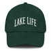 Triniskies Spruce Embroidered "Lake Life" Dad Hat – Low Profile, Adjustable Strap Mens Gift Womens Gift