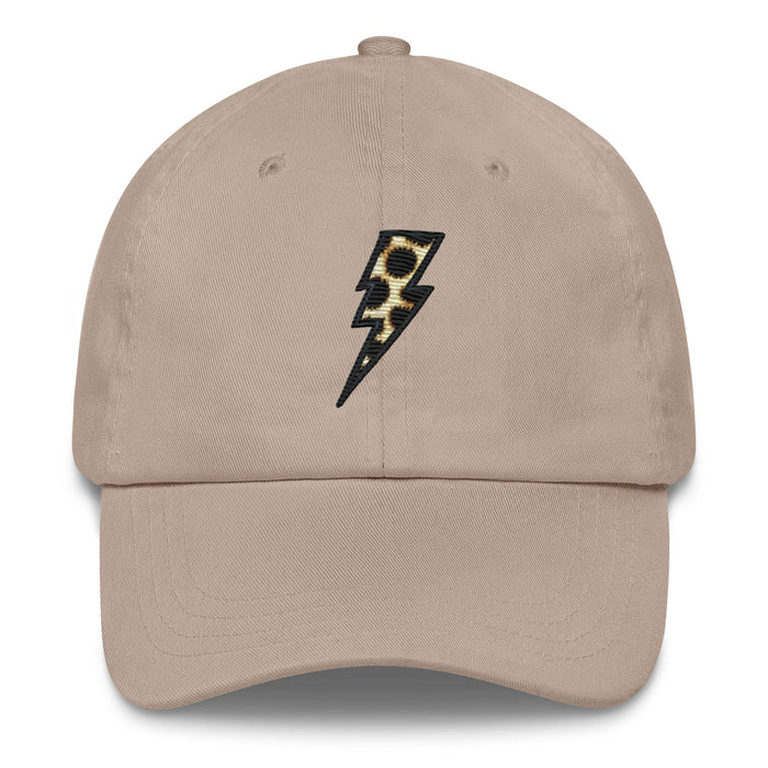 Triniskies Stone Animal Print Embroidered Lightning Bolt Dad Hat - Low Profile Adjustable Cap Great Casual Hat Great Gift