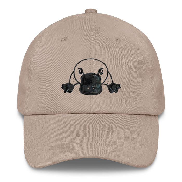 Triniskies Stone Embroidered Platypus Dad Hat – Low-Profile, Stylish & Comfortable Wildlife Humor Funny Hat