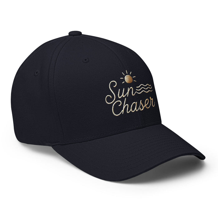 Triniskies Sunchaser Embroidered Structured Twill Cap. Stretch Fit Athletic Hat