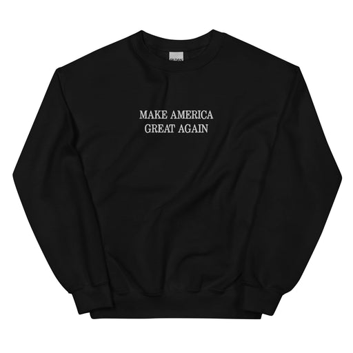 Triniskies  sweaters Black / S Embroidered Make America Great Again Vote Political Pride Unisex Sweatshirt