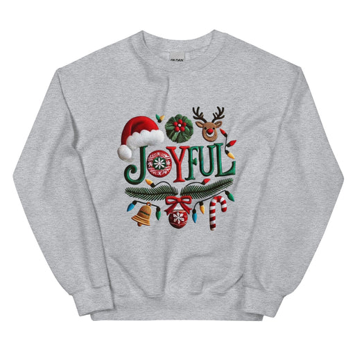 Triniskies  sweaters Sport Grey / S / unisex Merry Christmas Joyful Graphic Sweatshirt – Spread Holiday Cheer in Style!