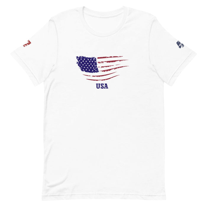 Triniskies  T-Shirt USA-Themed Patriotic Trump T-Shirt Bold American Pride Tee for Supporters