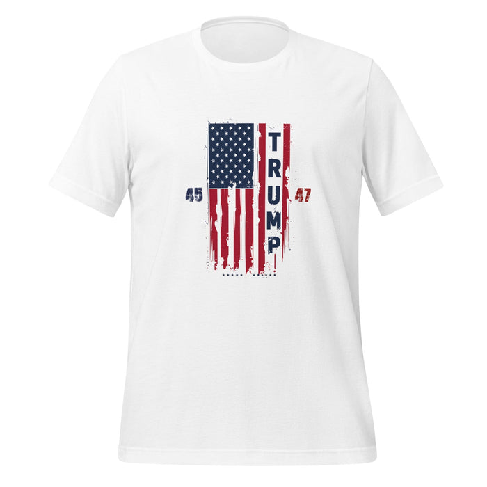 Triniskies  T-Shirt White / XS Trump 2024 Commemorative T-Shirt  Celebrating the 45th and 47th President of the United States