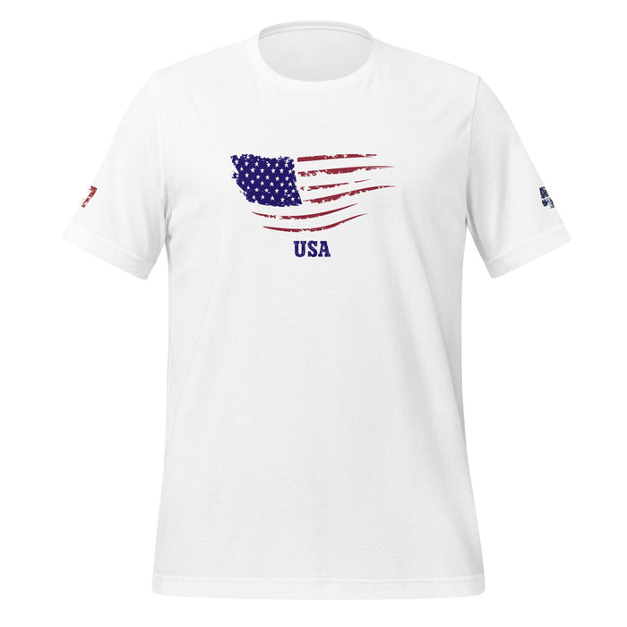 Triniskies  T-Shirt White / XS USA-Themed Patriotic Trump T-Shirt Bold American Pride Tee for Supporters