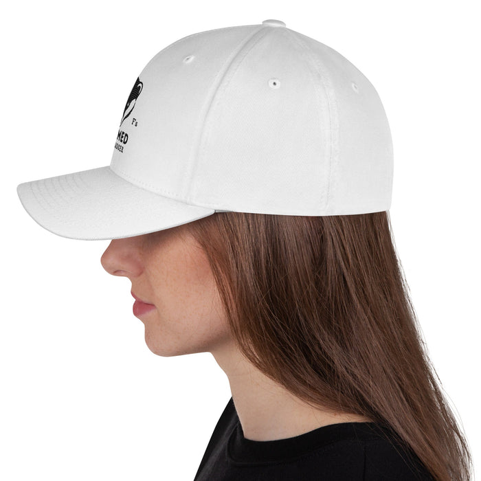 Triniskies Untamed Badger Embroidered Structured Twill Cap. Stretch Fit Athletic Hat