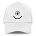 Triniskies White Bloom with Joy Embroidered Floral Smiley Face Dad Hat Fill Your Day With Simple Joys Great Gift Idea