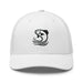 Triniskies White Cast Away Embroidered Minimalist Fishing Trucker Hat Stylish Casual Everyday Hat Fishing Gift Fish Graphic