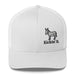 Triniskies White Embroidered "Kicken It" Trucker Cap Humor Funny Casual Wildlife Hat