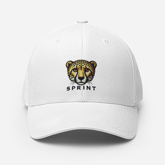 Triniskies White / S/M Cheetah Embroidered Wildlife  Structured Twill Cap