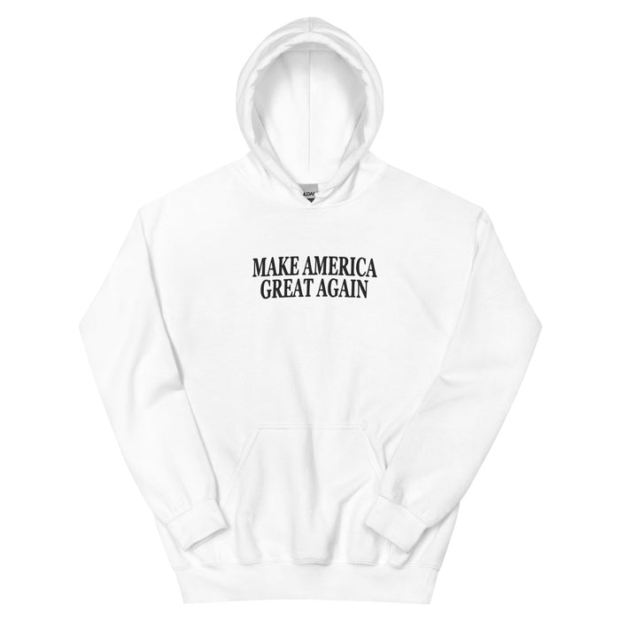 Triniskies  White / S Make America Great Again MAGA Embroidered Unisex Hoodie