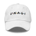 Triniskies  White UNAGI Embroidered Dad Hat – Stay Aware in Style