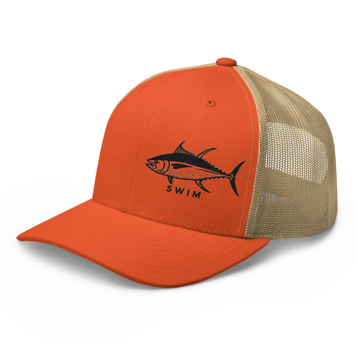 Triniskies Yellowfin Tuna EmbroideredTrucker Cap