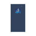 Trini Skies dark blue compact fridge with marlin graphic on lightweight neck gaiter