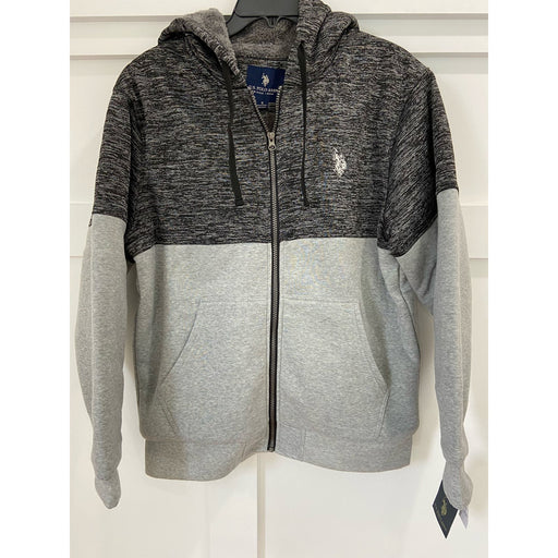 U.S. Polo Assn. Small / Heather Gray-Black "U.S. Polo Assn. Soft & Warm Zip Jacket - Small - Mens 154"