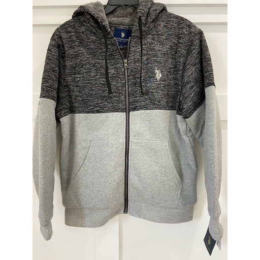 U.S. Polo Assn. Small / Heather Gray-Black "U.S. Polo Assn. Soft & Warm Zip Jacket - Small - Mens 154"