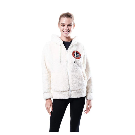 Ultra Game Medium / White "Ultra Game Chicago Bears Women' Sherpa Full Zip Hoodie Jacket, Outerwear"