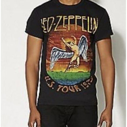 Unbranded Medium / Black Led Zeppelin Classic Rock Tee - Men's Black Size Medium * MTS33