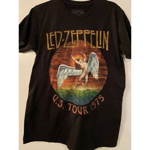 Unbranded Medium / Black Led Zeppelin Classic Rock Tee - Men's Black Size Medium * MTS33