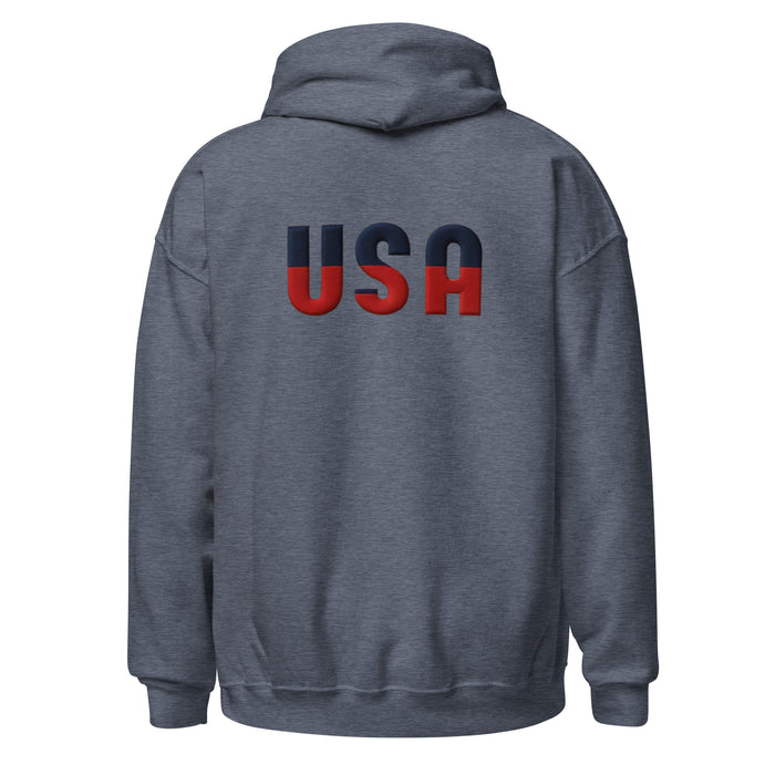 Show Your Patriotic Side USA Unisex Hoodie – Cozy, Soft, and Stylish for Cooler Evenings Great Gift