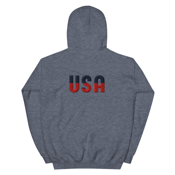 Show Your Patriotic Side USA Unisex Hoodie – Cozy, Soft, and Stylish for Cooler Evenings Great Gift