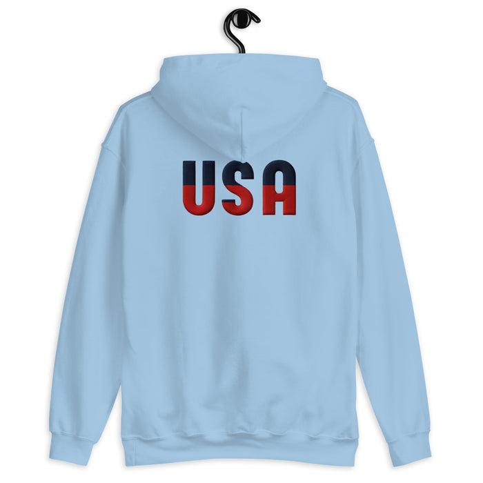 Show Your Patriotic Side USA Unisex Hoodie – Cozy, Soft, and Stylish for Cooler Evenings Great Gift