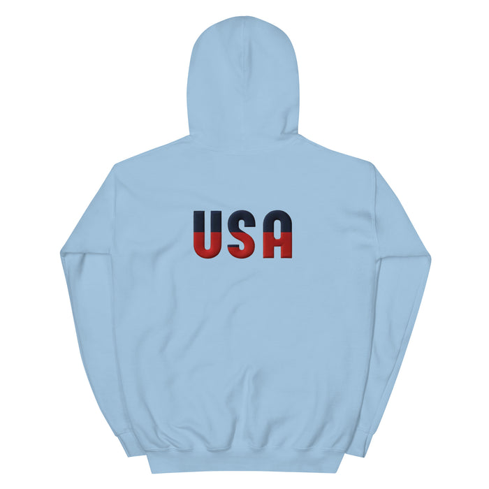 Show Your Patriotic Side USA Unisex Hoodie – Cozy, Soft, and Stylish for Cooler Evenings Great Gift