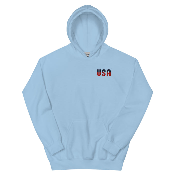 Show Your Patriotic Side USA Unisex Hoodie – Cozy, Soft, and Stylish for Cooler Evenings Great Gift