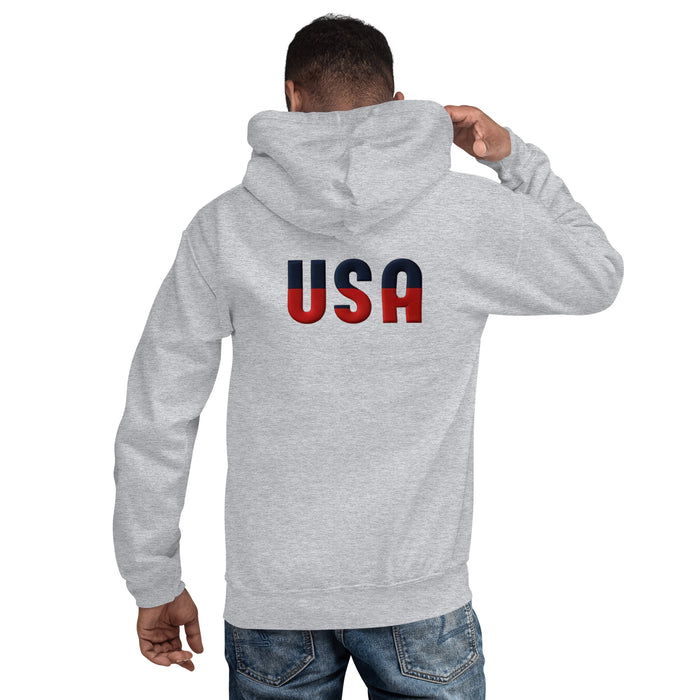 Show Your Patriotic Side USA Unisex Hoodie – Cozy, Soft, and Stylish for Cooler Evenings Great Gift