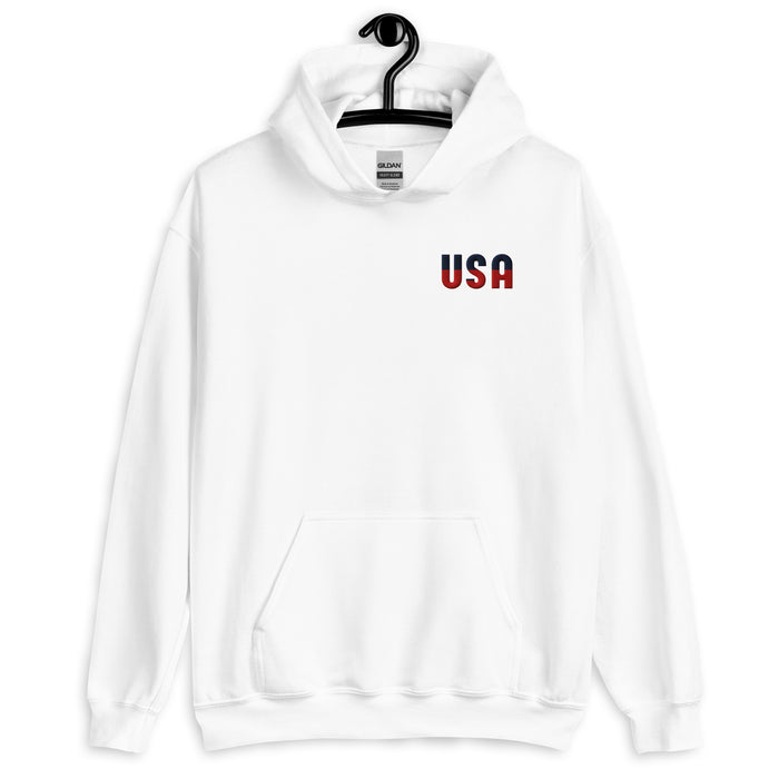 Show Your Patriotic Side USA Unisex Hoodie – Cozy, Soft, and Stylish for Cooler Evenings Great Gift