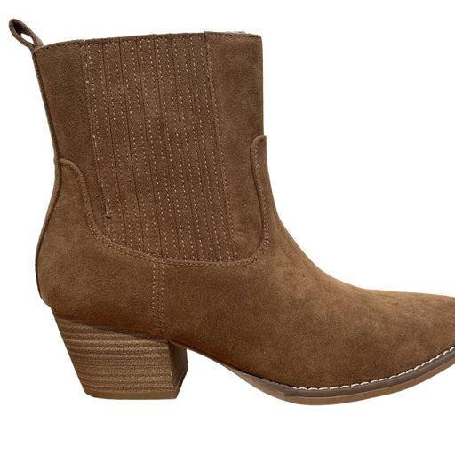 Universal Thread 10 / Brown "Universal Thread Women’s Heeled Ankle Boots - Brown Suede, Size 10"