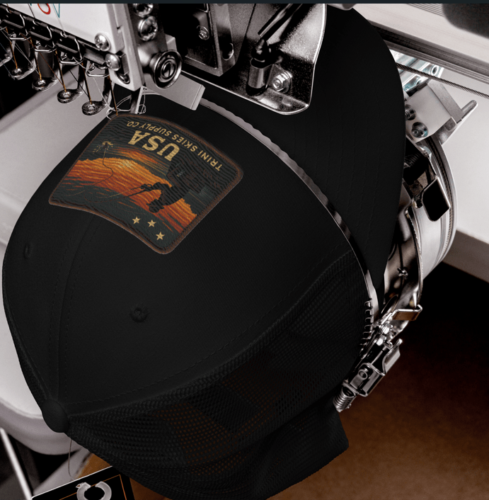 USA Fishing Patch Hat – Yupoong Retro Trucker | Lightweight Patriotic Cap | Trini Skies Heritage Waters Spring Edition - Triniskies