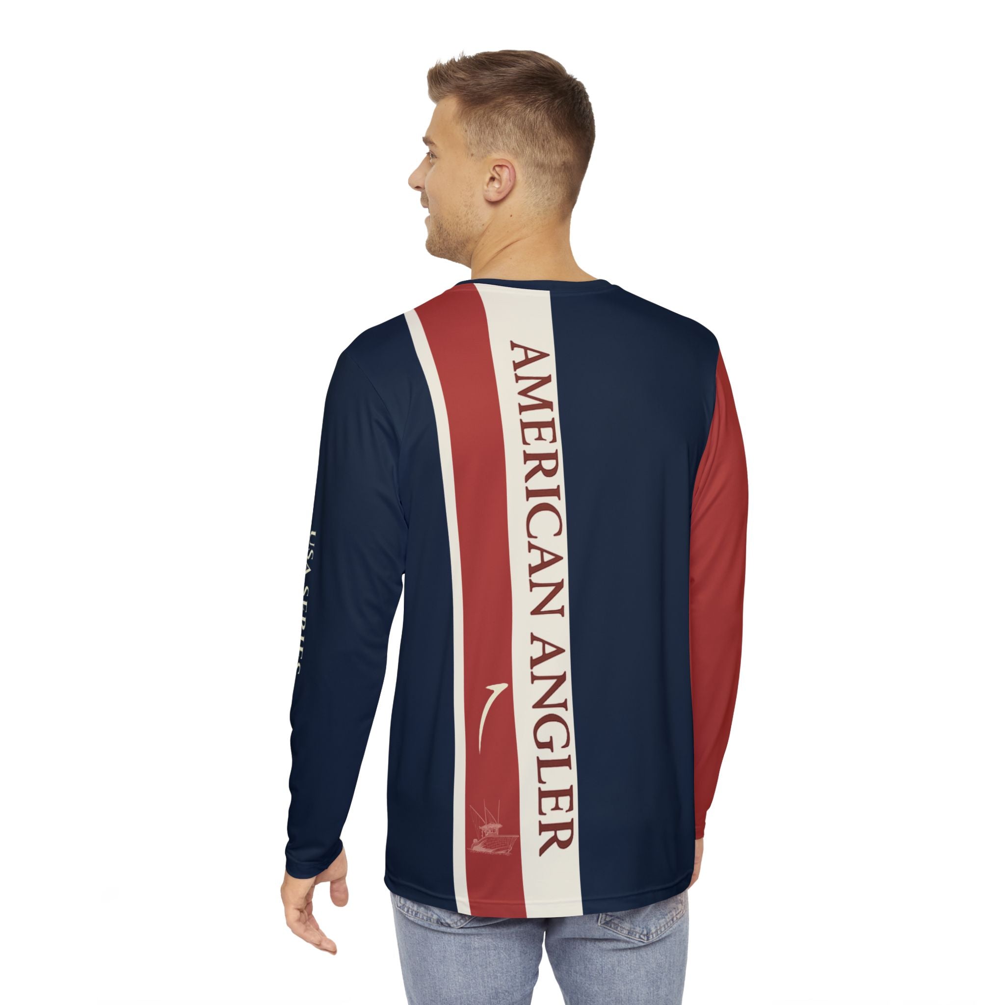 USA Series Long Sleeve Fishing Shirt - Perfect for Anglers, Coastal Vibes, Outdoor Activities, Trini Skies Gear USA Fishing Gift - Triniskies
