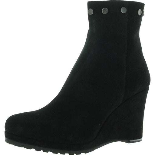 VANELi 7 / Black "VANELi Women's Jill Suede Wedge Boots - Size 7, Stylish Side Zipper Detail"