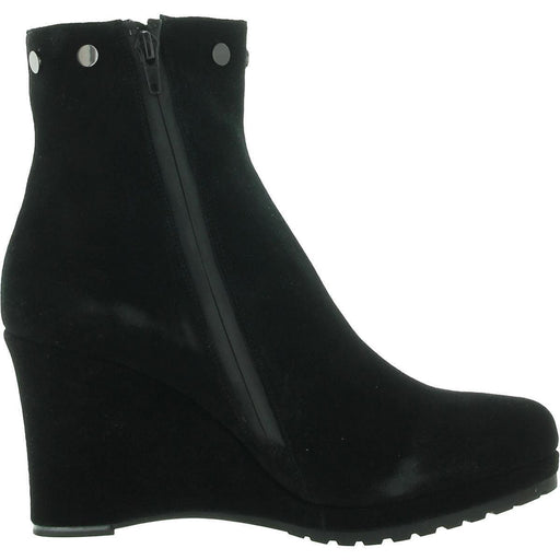 VANELi 7 / Black "VANELi Women's Jill Suede Wedge Boots - Size 7, Stylish Side Zipper Detail"