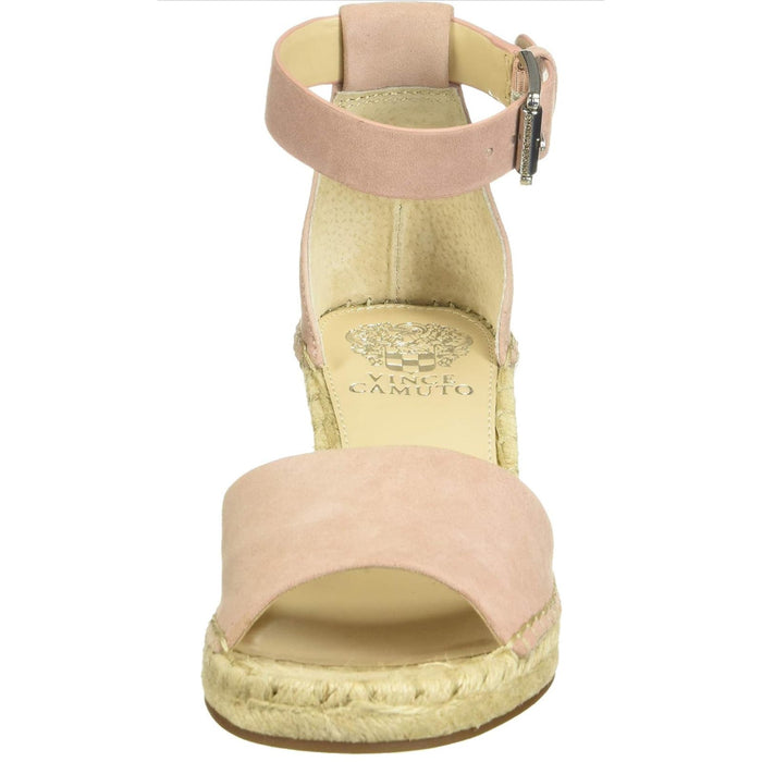 Vince Camuto 10M / Tan/Nude "Vince Camuto Women's Leera Espadrille Wedge Sandal - Size 10, Stylish Leather, Summer Fashion"