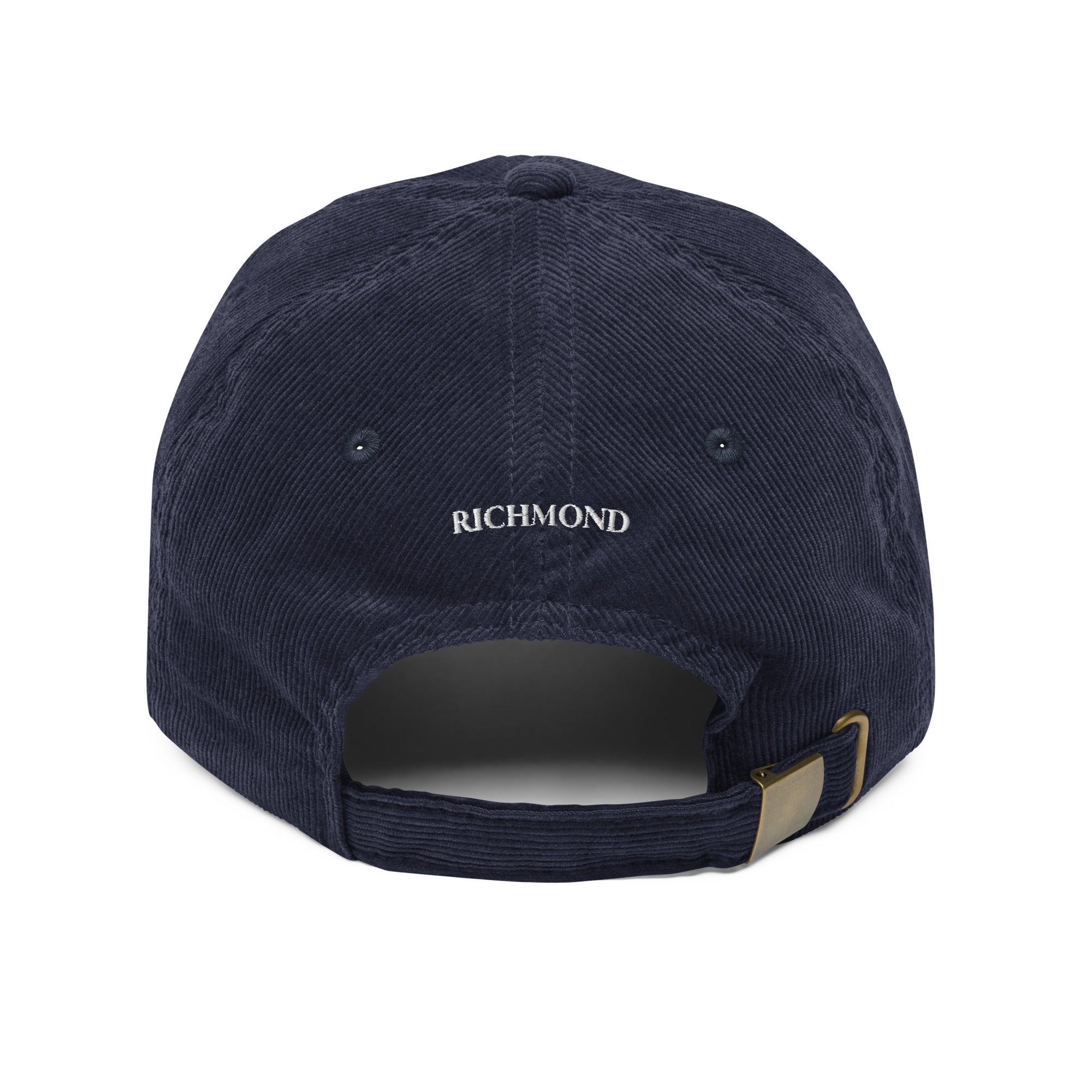 Great Blue Heron corduroy hat in brown color minimalist heron embroidery Trini Skies Richmond Virginia