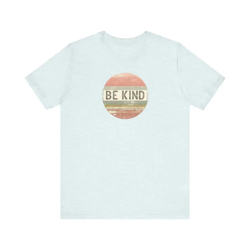 Vintage inspired Trini Skies light blue be kind graphic tee