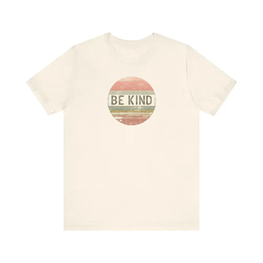 Vintage inspired Trini Skies cream tee with Be Kind graphic