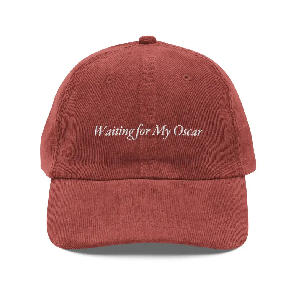 Vintage corduroy cap embroidered Make America Great Oscar style