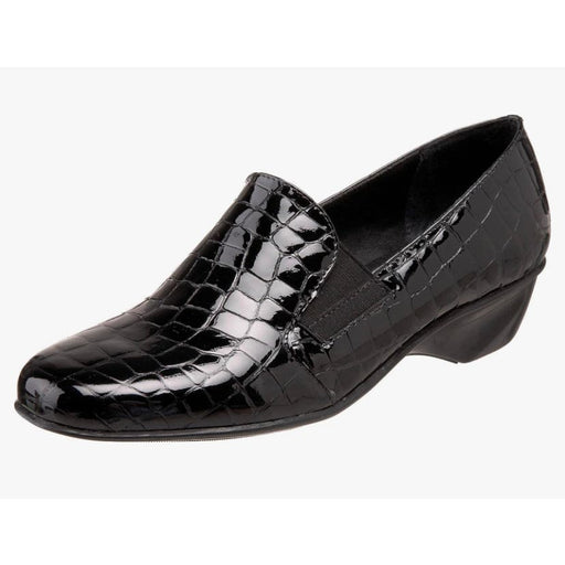 Walking Cradles 6 / Black Walking Cradles Women's Teri Flat Croc Patent Print - Size 6 S