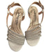 Walking Cradles Walking Cradles Lettie White Cashmere Sandals Open-Toe Adjustable Buckle - SZ 6W