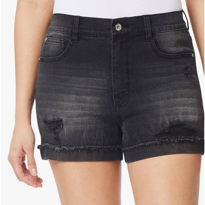 Wallflower WallFlower Women's Fearless Curvy Denim Shorts High-Rise Sz 9