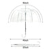 Wasing one size / white WASING 10 Pack 46 Inch Clear Umbrella  Crystal Handle Design Windproof MSRP $210