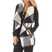 West Loop One size / Black and White West Loop Buffalo Plaid Vest Cotton & Wool* Blend Sleeveless One Size wom 201