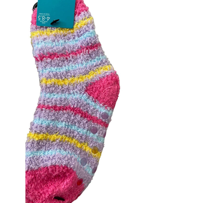 west loop West Loop kids 3 pair fuzzy socks shoe size 4-8.5