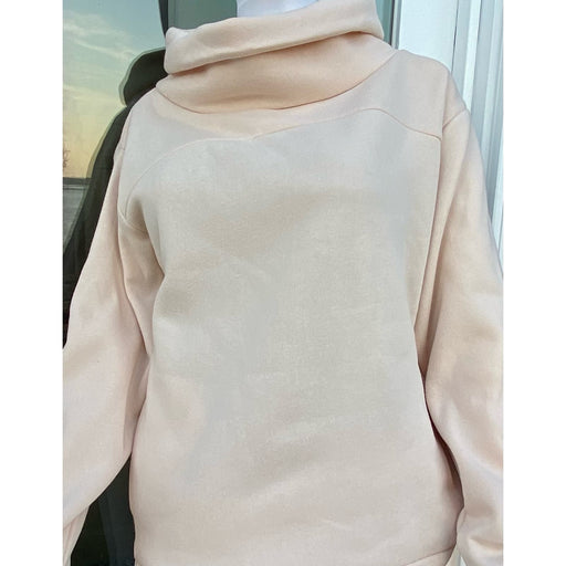 West Loop XL / Cream West Loop Cream Cowl Neck Sweater, Size XL * wom253