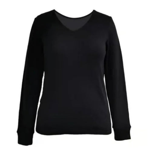 West Loop XL/XXL / Black WEST LOOP Women's Thermal Lounge Shirt * Comfort and Style in Black, XL/XXL W821