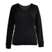 West Loop XL/XXL / Black WEST LOOP Women's Thermal Lounge Shirt * Comfort and Style in Black, XL/XXL W821